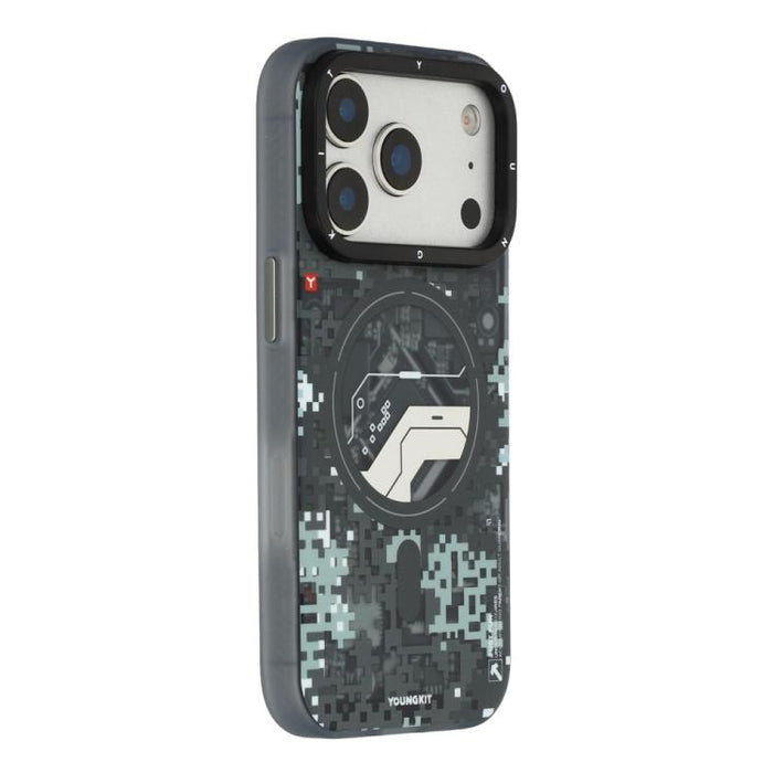 Funda híbrida magnética de TPU y PC para teléfono YOUNGKIT Camouflage Sack2.0 Series, For iPhone 17 Pro Max, For iPhone 17 Pro
