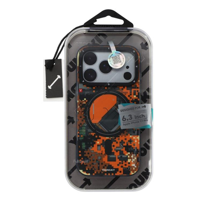 Funda híbrida magnética de TPU y PC para teléfono YOUNGKIT Camouflage Sack2.0 Series, For iPhone 17 Pro Max, For iPhone 17 Pro