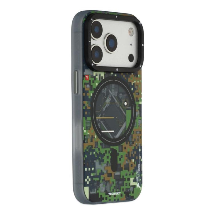 Funda híbrida magnética de TPU y PC para teléfono YOUNGKIT Camouflage Sack2.0 Series, For iPhone 17 Pro Max, For iPhone 17 Pro