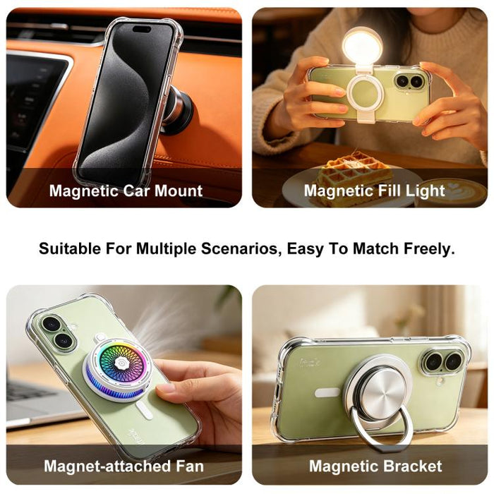 Funda para teléfono imak magnética a prueba de golpes con airbag de TPU, For Redmi K90 Max, For Redmi A7 Pro 171mm/Poco C85x 5G, For Redmi Turbo 5 Max 5G, For Redmi Turbo 5 5G/Poco X8 Pro 5G, For Redmi K90 Pro Max/Poco F8 Ultra 5G                      ...
