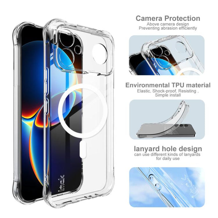 Funda para teléfono imak magnética a prueba de golpes con airbag de TPU, For Redmi K90 Max, For Redmi A7 Pro 171mm/Poco C85x 5G, For Redmi Turbo 5 Max 5G, For Redmi Turbo 5 5G/Poco X8 Pro 5G, For Redmi K90 Pro Max/Poco F8 Ultra 5G                      ...