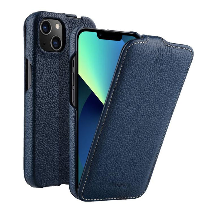Funda para teléfono Melkco con textura de lichi, apertura vertical y magnética, de cuero genuino., For iPhone 16 Pro Max, For iPhone 16 Pro, For iPhone 16, For iPhone 15 Pro Max, For iPhone 15 Pro, For iPhone 15, For iPhone 14, For iPhone 14 Pro       ...