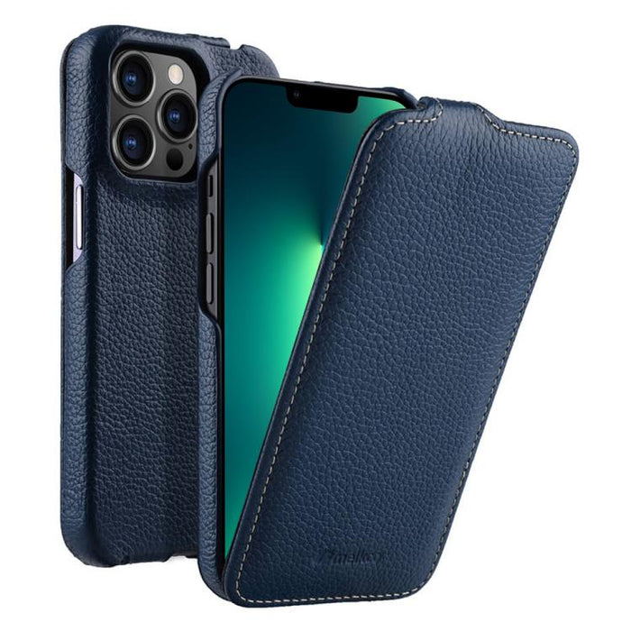 Funda para teléfono Melkco con textura de lichi, apertura vertical y magnética, de cuero genuino., For iPhone 16 Pro Max, For iPhone 16 Pro, For iPhone 16, For iPhone 15 Pro Max, For iPhone 15 Pro, For iPhone 15, For iPhone 14, For iPhone 14 Pro       ...
