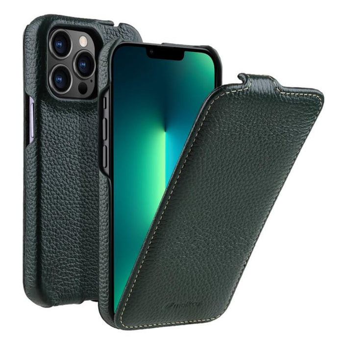 Funda para teléfono Melkco con textura de lichi, apertura vertical y magnética, de cuero genuino., For iPhone 16 Pro Max, For iPhone 16 Pro, For iPhone 16, For iPhone 15 Pro Max, For iPhone 15 Pro, For iPhone 15, For iPhone 14, For iPhone 14 Pro       ...