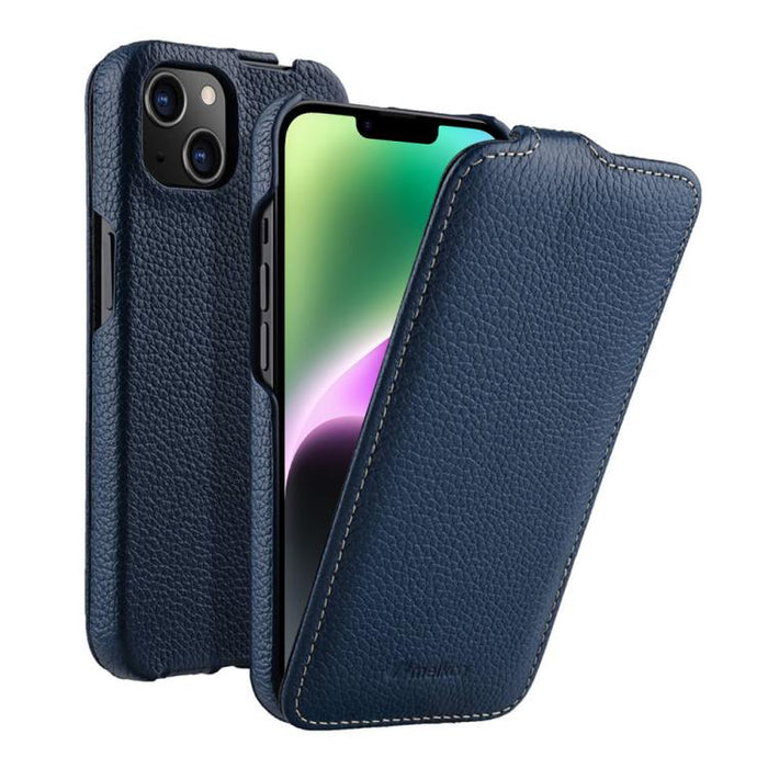 Funda para teléfono Melkco con textura de lichi, apertura vertical y magnética, de cuero genuino., For iPhone 16 Pro Max, For iPhone 16 Pro, For iPhone 16, For iPhone 15 Pro Max, For iPhone 15 Pro, For iPhone 15, For iPhone 14, For iPhone 14 Pro       ...