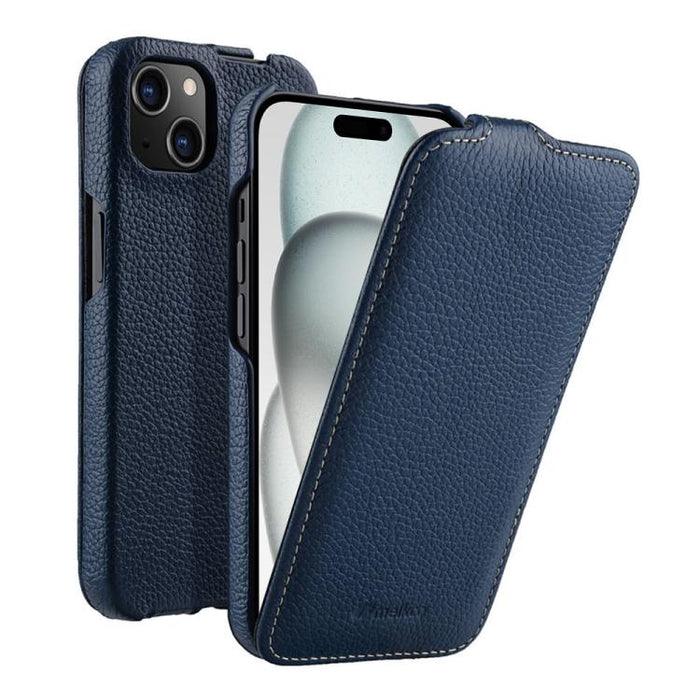 Funda para teléfono Melkco con textura de lichi, apertura vertical y magnética, de cuero genuino., For iPhone 16 Pro Max, For iPhone 16 Pro, For iPhone 16, For iPhone 15 Pro Max, For iPhone 15 Pro, For iPhone 15, For iPhone 14, For iPhone 14 Pro       ...