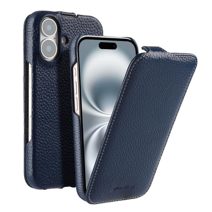 Funda para teléfono Melkco con textura de lichi, apertura vertical y magnética, de cuero genuino., For iPhone 16 Pro Max, For iPhone 16 Pro, For iPhone 16, For iPhone 15 Pro Max, For iPhone 15 Pro, For iPhone 15, For iPhone 14, For iPhone 14 Pro       ...