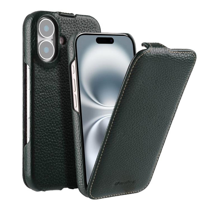 Funda para teléfono Melkco con textura de lichi, apertura vertical y magnética, de cuero genuino., For iPhone 16 Pro Max, For iPhone 16 Pro, For iPhone 16, For iPhone 15 Pro Max, For iPhone 15 Pro, For iPhone 15, For iPhone 14, For iPhone 14 Pro       ...