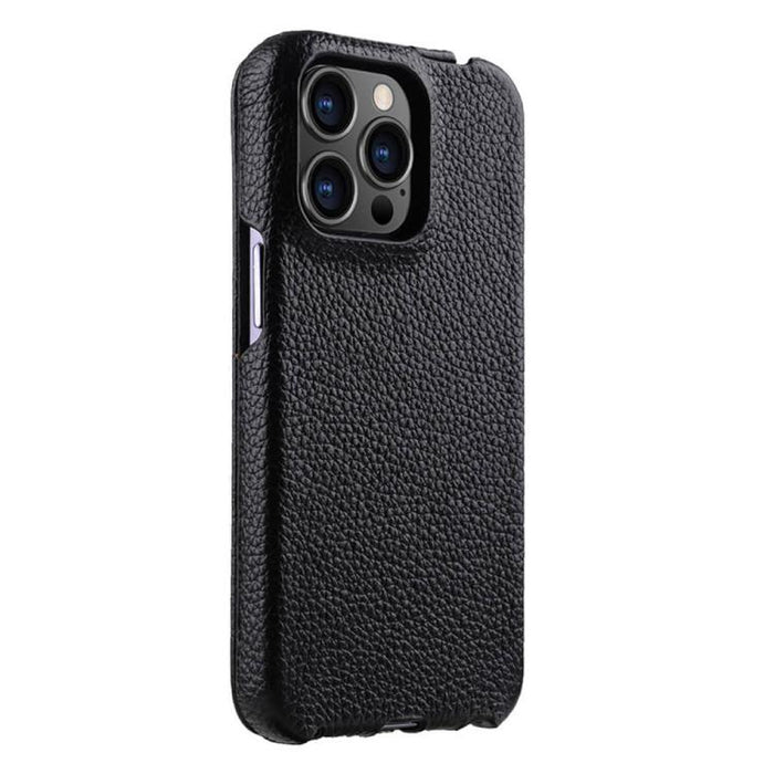 Funda para teléfono Melkco con textura de lichi, apertura vertical y magnética, de cuero genuino., For iPhone 16 Pro Max, For iPhone 16 Pro, For iPhone 16, For iPhone 15 Pro Max, For iPhone 15 Pro, For iPhone 15, For iPhone 14, For iPhone 14 Pro       ...