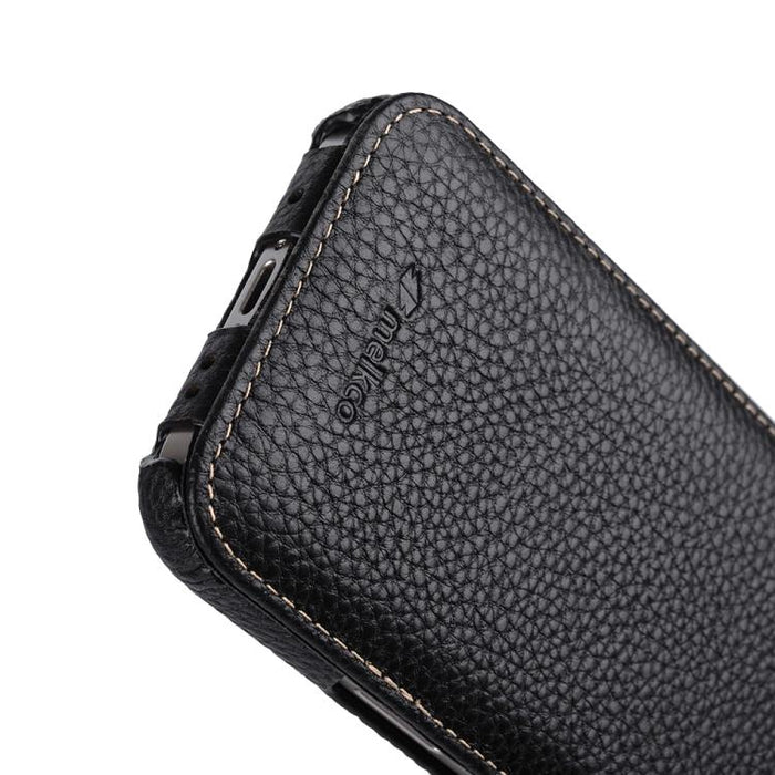 Funda para teléfono Melkco con textura de lichi, apertura vertical y magnética, de cuero genuino., For iPhone 16 Pro Max, For iPhone 16 Pro, For iPhone 16, For iPhone 15 Pro Max, For iPhone 15 Pro, For iPhone 15, For iPhone 14, For iPhone 14 Pro       ...