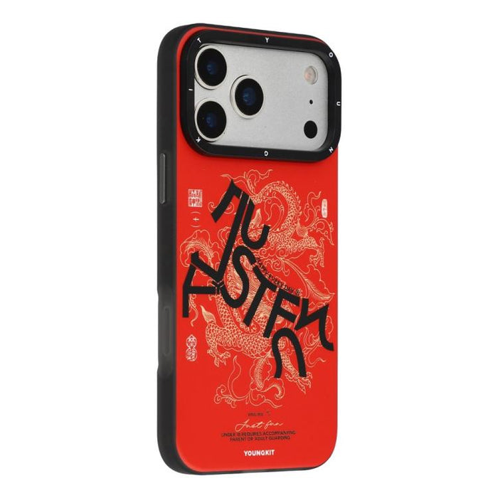 Funda híbrida magnética para teléfono YOUNGKIT Loong Horse Spirit Series TPU PC, For iPhone 17 Pro Max, For iPhone 17 Pro