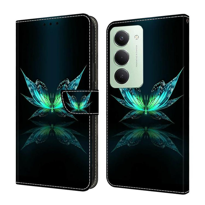 Funda para teléfono de cuero vegano pintado con efecto cristal, For Redmi Note 15 5G / 4G Global 164mm, For Redmi Note 15 Pro 5G Global 163.6mm, For Redmi 15C 5G / 4G EU 173mm, For Redmi 15 5G Global / 15 4G SEA 169.5mm, For Redmi 15 5G / 4G EU 171mm
