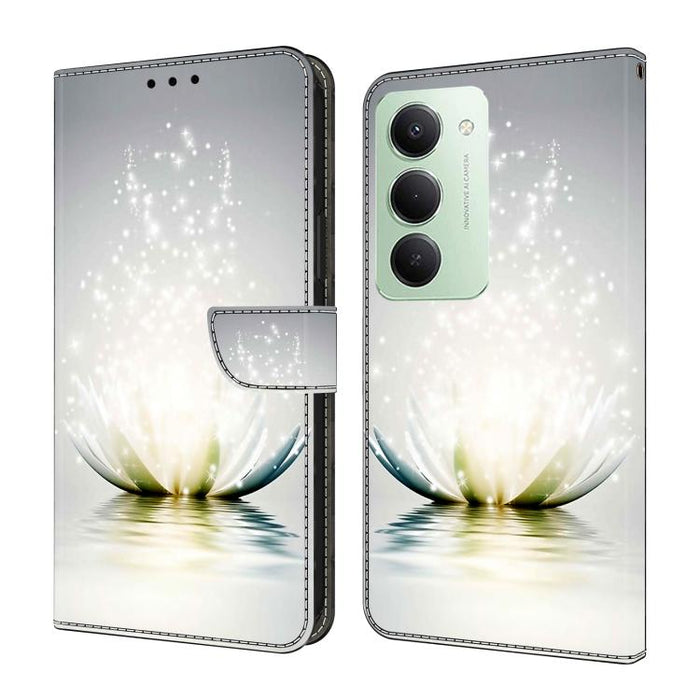 Funda para teléfono de cuero vegano pintado con efecto cristal, For Redmi Note 15 5G / 4G Global 164mm, For Redmi Note 15 Pro 5G Global 163.6mm, For Redmi 15C 5G / 4G EU 173mm, For Redmi 15 5G Global / 15 4G SEA 169.5mm, For Redmi 15 5G / 4G EU 171mm