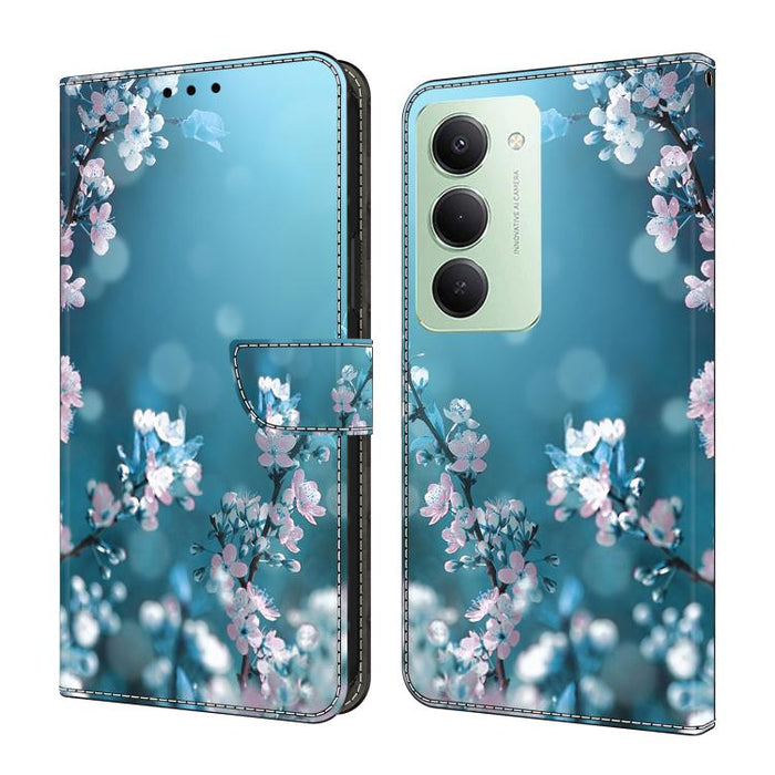 Funda para teléfono de cuero vegano pintado con efecto cristal, For Redmi Note 15 5G / 4G Global 164mm, For Redmi Note 15 Pro 5G Global 163.6mm, For Redmi 15C 5G / 4G EU 173mm, For Redmi 15 5G Global / 15 4G SEA 169.5mm, For Redmi 15 5G / 4G EU 171mm