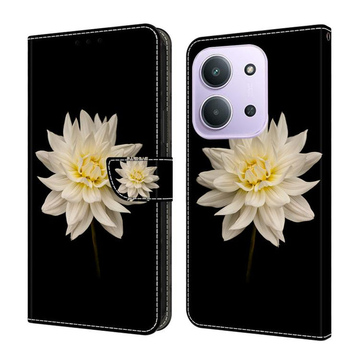 Funda para teléfono de cuero vegano pintado con efecto cristal, For Redmi Note 15 5G / 4G Global 164mm, For Redmi Note 15 Pro 5G Global 163.6mm, For Redmi 15C 5G / 4G EU 173mm, For Redmi 15 5G Global / 15 4G SEA 169.5mm, For Redmi 15 5G / 4G EU 171mm
