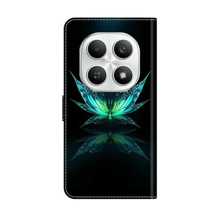Funda para teléfono de cuero vegano pintado con efecto cristal, For Redmi Note 15 5G / 4G Global 164mm, For Redmi Note 15 Pro 5G Global 163.6mm, For Redmi 15C 5G / 4G EU 173mm, For Redmi 15 5G Global / 15 4G SEA 169.5mm, For Redmi 15 5G / 4G EU 171mm