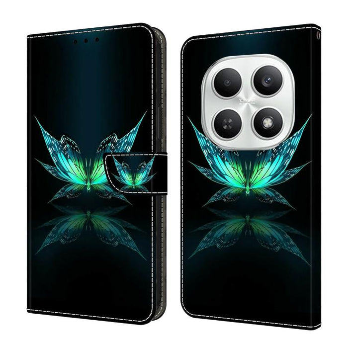 Funda para teléfono de cuero vegano pintado con efecto cristal, For Redmi Note 15 5G / 4G Global 164mm, For Redmi Note 15 Pro 5G Global 163.6mm, For Redmi 15C 5G / 4G EU 173mm, For Redmi 15 5G Global / 15 4G SEA 169.5mm, For Redmi 15 5G / 4G EU 171mm