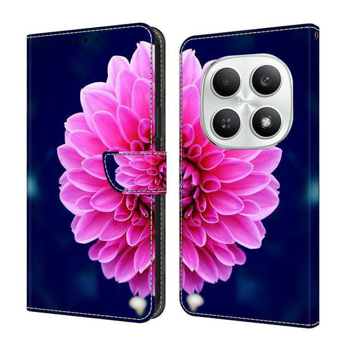 Funda para teléfono de cuero vegano pintado con efecto cristal, For Redmi Note 15 5G / 4G Global 164mm, For Redmi Note 15 Pro 5G Global 163.6mm, For Redmi 15C 5G / 4G EU 173mm, For Redmi 15 5G Global / 15 4G SEA 169.5mm, For Redmi 15 5G / 4G EU 171mm