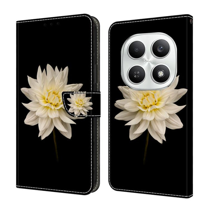 Funda para teléfono de cuero vegano pintado con efecto cristal, For Redmi Note 15 5G / 4G Global 164mm, For Redmi Note 15 Pro 5G Global 163.6mm, For Redmi 15C 5G / 4G EU 173mm, For Redmi 15 5G Global / 15 4G SEA 169.5mm, For Redmi 15 5G / 4G EU 171mm