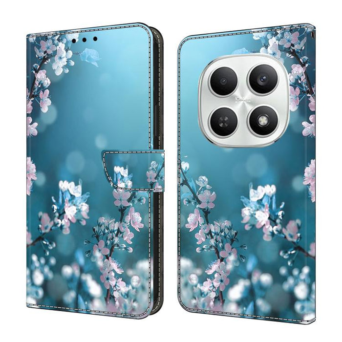 Funda para teléfono de cuero vegano pintado con efecto cristal, For Redmi Note 15 5G / 4G Global 164mm, For Redmi Note 15 Pro 5G Global 163.6mm, For Redmi 15C 5G / 4G EU 173mm, For Redmi 15 5G Global / 15 4G SEA 169.5mm, For Redmi 15 5G / 4G EU 171mm