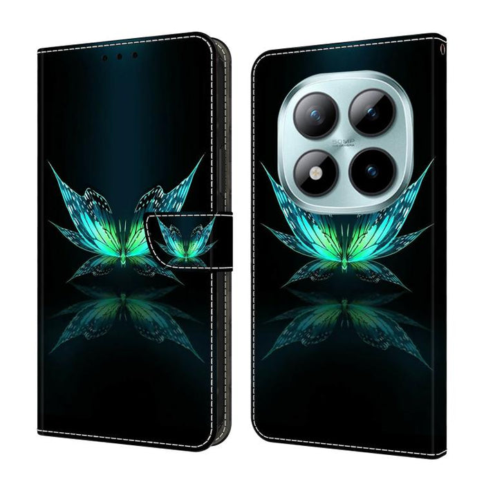 Funda para teléfono de cuero vegano pintado con efecto cristal, For Redmi Note 15 5G / 4G Global 164mm, For Redmi Note 15 Pro 5G Global 163.6mm, For Redmi 15C 5G / 4G EU 173mm, For Redmi 15 5G Global / 15 4G SEA 169.5mm, For Redmi 15 5G / 4G EU 171mm