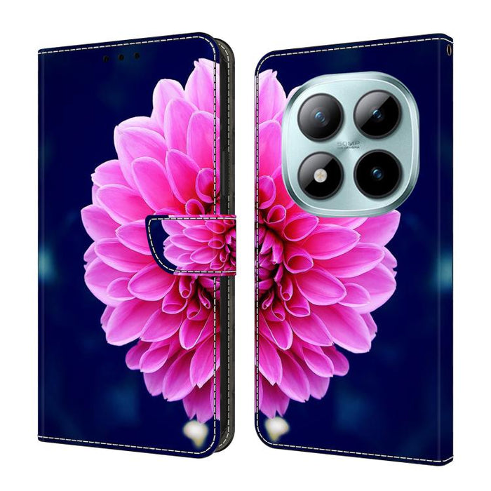 Funda para teléfono de cuero vegano pintado con efecto cristal, For Redmi Note 15 5G / 4G Global 164mm, For Redmi Note 15 Pro 5G Global 163.6mm, For Redmi 15C 5G / 4G EU 173mm, For Redmi 15 5G Global / 15 4G SEA 169.5mm, For Redmi 15 5G / 4G EU 171mm