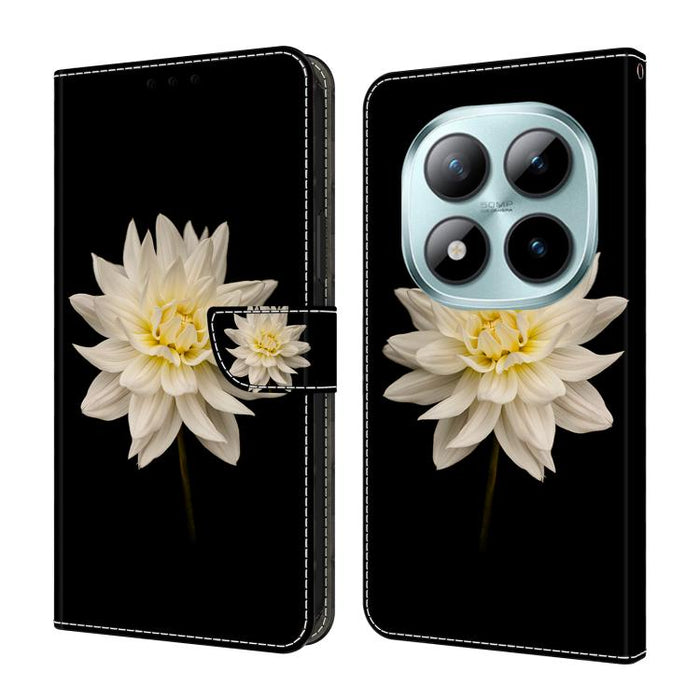 Funda para teléfono de cuero vegano pintado con efecto cristal, For Redmi Note 15 5G / 4G Global 164mm, For Redmi Note 15 Pro 5G Global 163.6mm, For Redmi 15C 5G / 4G EU 173mm, For Redmi 15 5G Global / 15 4G SEA 169.5mm, For Redmi 15 5G / 4G EU 171mm