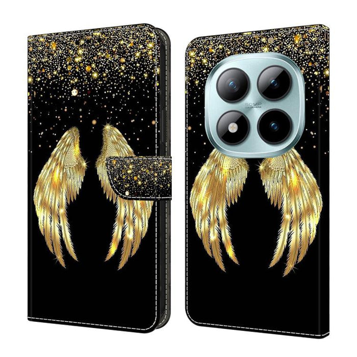 Funda para teléfono de cuero vegano pintado con efecto cristal, For Redmi Note 15 5G / 4G Global 164mm, For Redmi Note 15 Pro 5G Global 163.6mm, For Redmi 15C 5G / 4G EU 173mm, For Redmi 15 5G Global / 15 4G SEA 169.5mm, For Redmi 15 5G / 4G EU 171mm