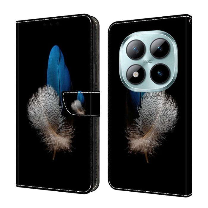 Funda para teléfono de cuero vegano pintado con efecto cristal, For Redmi Note 15 5G / 4G Global 164mm, For Redmi Note 15 Pro 5G Global 163.6mm, For Redmi 15C 5G / 4G EU 173mm, For Redmi 15 5G Global / 15 4G SEA 169.5mm, For Redmi 15 5G / 4G EU 171mm