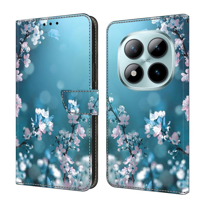 Funda para teléfono de cuero vegano pintado con efecto cristal, For Redmi Note 15 5G / 4G Global 164mm, For Redmi Note 15 Pro 5G Global 163.6mm, For Redmi 15C 5G / 4G EU 173mm, For Redmi 15 5G Global / 15 4G SEA 169.5mm, For Redmi 15 5G / 4G EU 171mm