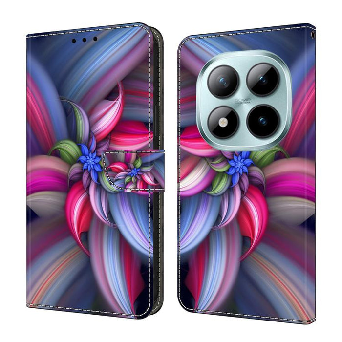 Funda para teléfono de cuero vegano pintado con efecto cristal, For Redmi Note 15 5G / 4G Global 164mm, For Redmi Note 15 Pro 5G Global 163.6mm, For Redmi 15C 5G / 4G EU 173mm, For Redmi 15 5G Global / 15 4G SEA 169.5mm, For Redmi 15 5G / 4G EU 171mm