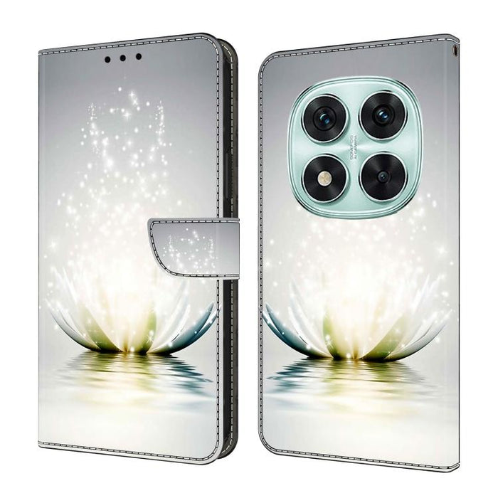 Funda para teléfono de cuero vegano pintado con efecto cristal, For Redmi 15C 5G / 4G Global 171mm, For Redmi Note 14 4G 164.84mm, For Redmi Note 14 Pro+ 5G / Poco X7 5G, For Redmi Note 14 Pro 4G / 5G, For Redmi Note 14 4G 163.25mm