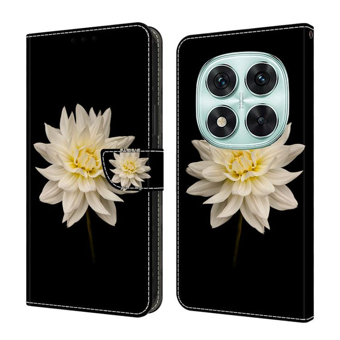 Funda para teléfono de cuero vegano pintado con efecto cristal, For Redmi 15C 5G / 4G Global 171mm, For Redmi Note 14 4G 164.84mm, For Redmi Note 14 Pro+ 5G / Poco X7 5G, For Redmi Note 14 Pro 4G / 5G, For Redmi Note 14 4G 163.25mm