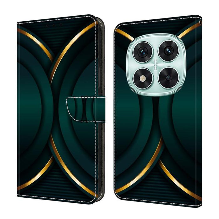 Funda para teléfono de cuero vegano pintado con efecto cristal, For Redmi 15C 5G / 4G Global 171mm, For Redmi Note 14 4G 164.84mm, For Redmi Note 14 Pro+ 5G / Poco X7 5G, For Redmi Note 14 Pro 4G / 5G, For Redmi Note 14 4G 163.25mm