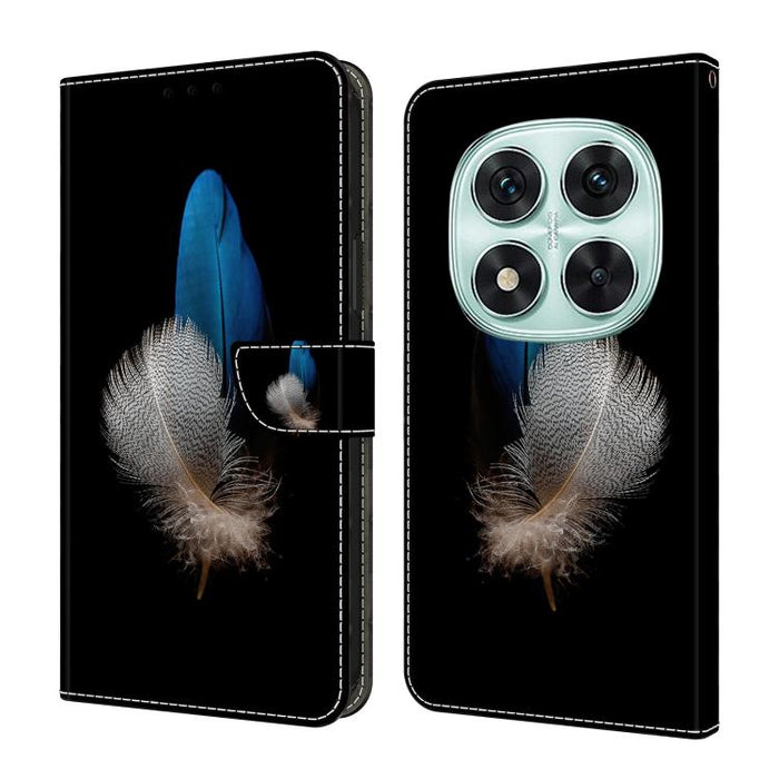 Funda para teléfono de cuero vegano pintado con efecto cristal, For Redmi 15C 5G / 4G Global 171mm, For Redmi Note 14 4G 164.84mm, For Redmi Note 14 Pro+ 5G / Poco X7 5G, For Redmi Note 14 Pro 4G / 5G, For Redmi Note 14 4G 163.25mm
