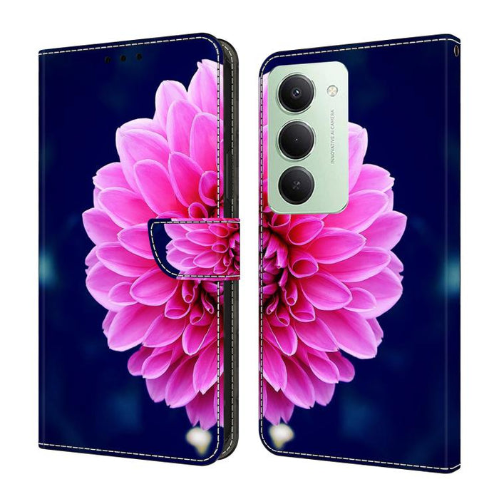 Funda para teléfono de cuero vegano pintado con efecto cristal, For Redmi Note 15 5G / 4G Global 164mm, For Redmi Note 15 Pro 5G Global 163.6mm, For Redmi 15C 5G / 4G EU 173mm, For Redmi 15 5G Global / 15 4G SEA 169.5mm, For Redmi 15 5G / 4G EU 171mm