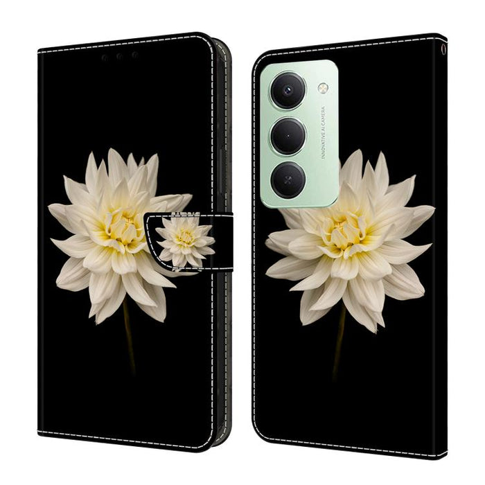Funda para teléfono de cuero vegano pintado con efecto cristal, For Redmi Note 15 5G / 4G Global 164mm, For Redmi Note 15 Pro 5G Global 163.6mm, For Redmi 15C 5G / 4G EU 173mm, For Redmi 15 5G Global / 15 4G SEA 169.5mm, For Redmi 15 5G / 4G EU 171mm