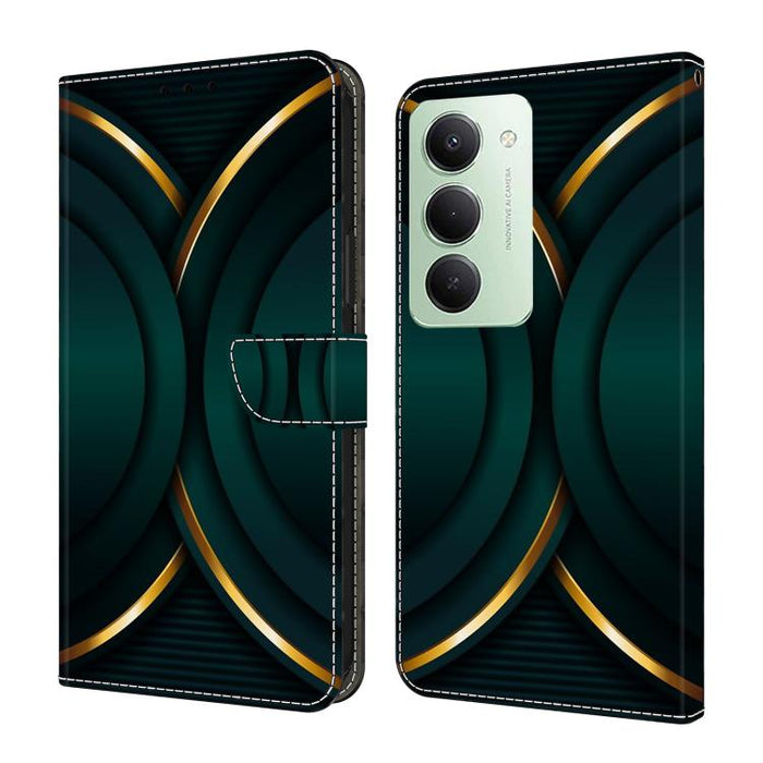 Funda para teléfono de cuero vegano pintado con efecto cristal, For Redmi Note 15 5G / 4G Global 164mm, For Redmi Note 15 Pro 5G Global 163.6mm, For Redmi 15C 5G / 4G EU 173mm, For Redmi 15 5G Global / 15 4G SEA 169.5mm, For Redmi 15 5G / 4G EU 171mm