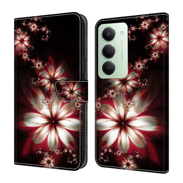 Funda para teléfono de cuero vegano pintado con efecto cristal, For Redmi Note 15 5G / 4G Global 164mm, For Redmi Note 15 Pro 5G Global 163.6mm, For Redmi 15C 5G / 4G EU 173mm, For Redmi 15 5G Global / 15 4G SEA 169.5mm, For Redmi 15 5G / 4G EU 171mm