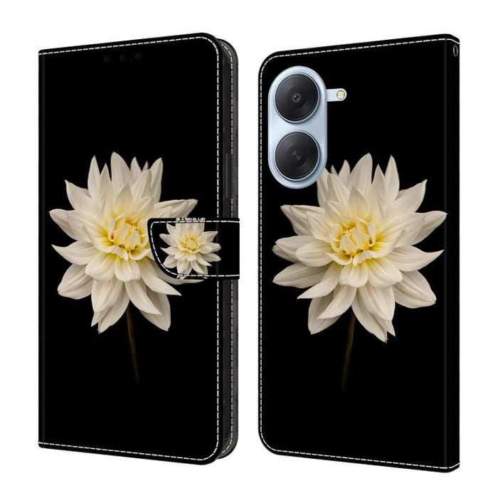 Funda para teléfono de cuero vegano pintado con efecto cristal, For Redmi Note 15 5G / 4G Global 164mm, For Redmi Note 15 Pro 5G Global 163.6mm, For Redmi 15C 5G / 4G EU 173mm, For Redmi 15 5G Global / 15 4G SEA 169.5mm, For Redmi 15 5G / 4G EU 171mm