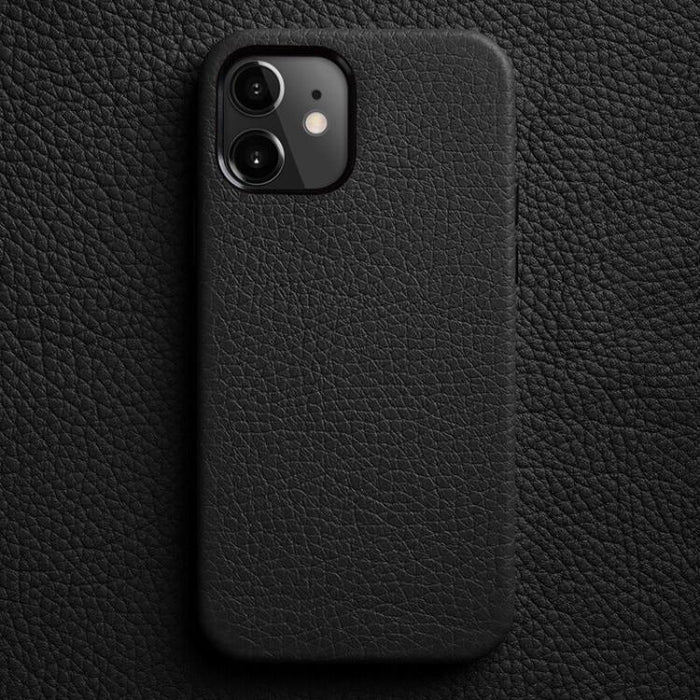 Funda para teléfono de piel auténtica con textura de lichi de melkco con marco de lente metálico, For iPhone 15 Pro Max, For iPhone 15 Pro, For iPhone 15, For iPhone 14, For iPhone 14 Pro, For iPhone 14 Pro Max, For iPhone 13 Pro Max, For iPhone 13 Pro...