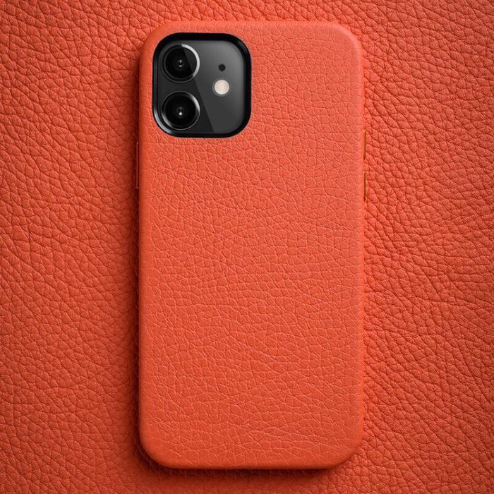 Funda para teléfono de piel auténtica con textura de lichi de melkco con marco de lente metálico, For iPhone 15 Pro Max, For iPhone 15 Pro, For iPhone 15, For iPhone 14, For iPhone 14 Pro, For iPhone 14 Pro Max, For iPhone 13 Pro Max, For iPhone 13 Pro...