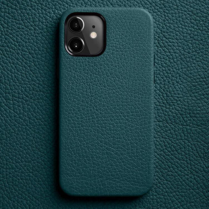 Funda para teléfono de piel auténtica con textura de lichi de melkco con marco de lente metálico, For iPhone 15 Pro Max, For iPhone 15 Pro, For iPhone 15, For iPhone 14, For iPhone 14 Pro, For iPhone 14 Pro Max, For iPhone 13 Pro Max, For iPhone 13 Pro...