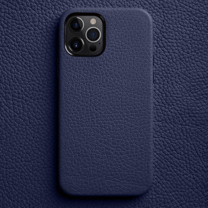 Funda para teléfono de piel auténtica con textura de lichi de melkco con marco de lente metálico, For iPhone 15 Pro Max, For iPhone 15 Pro, For iPhone 15, For iPhone 14, For iPhone 14 Pro, For iPhone 14 Pro Max, For iPhone 13 Pro Max, For iPhone 13 Pro...
