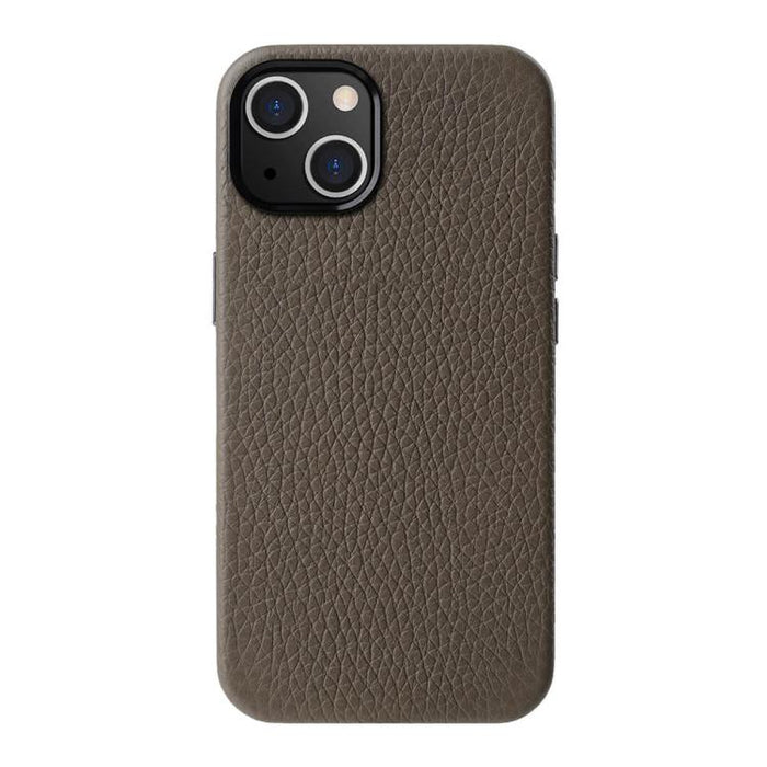 Funda para teléfono de piel auténtica con textura de lichi de melkco con marco de lente metálico, For iPhone 15 Pro Max, For iPhone 15 Pro, For iPhone 15, For iPhone 14, For iPhone 14 Pro, For iPhone 14 Pro Max, For iPhone 13 Pro Max, For iPhone 13 Pro...