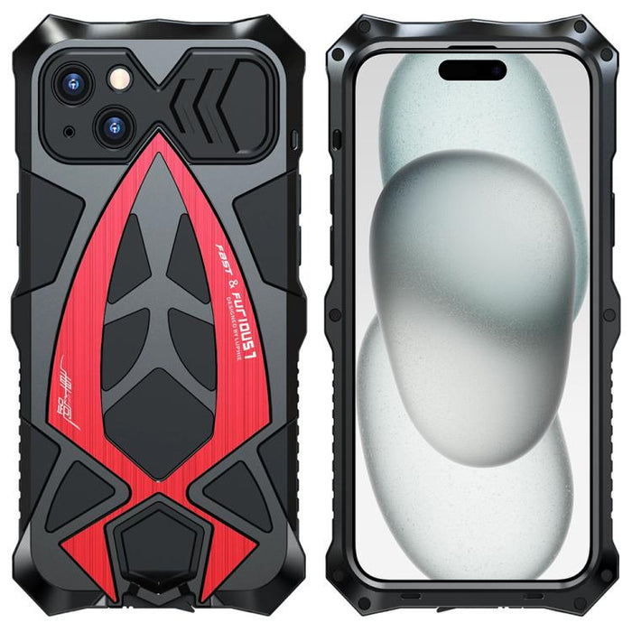 Funda para teléfono de silicona metálica a prueba de golpes con diseño de coche deportivo y película protectora., For iPhone 17e / 16e, For iPhone 17 Pro Max, For iPhone 16 Pro Max, For iPhone 15 Pro Max, For iPhone 15 Pro, For iPhone 15