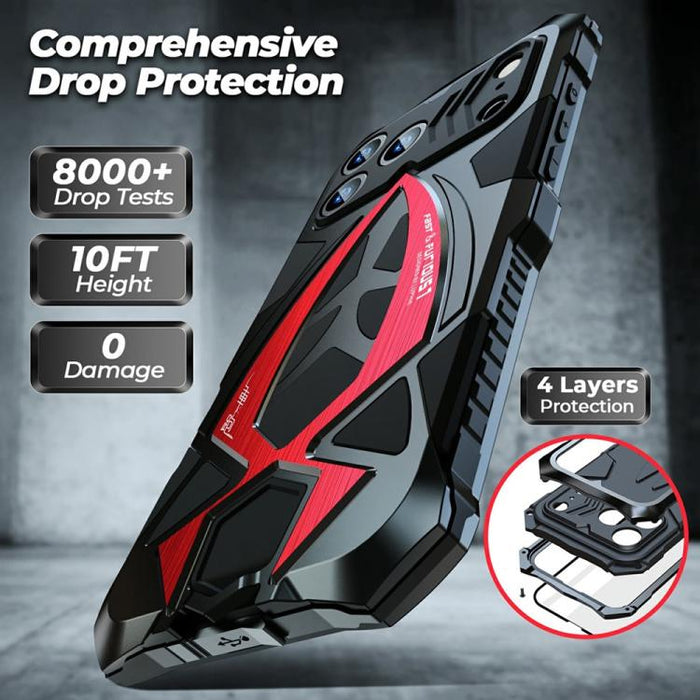 Funda para teléfono de silicona metálica a prueba de golpes con diseño de coche deportivo y película protectora., For iPhone 17e / 16e, For iPhone 17 Pro Max, For iPhone 16 Pro Max, For iPhone 15 Pro Max, For iPhone 15 Pro, For iPhone 15