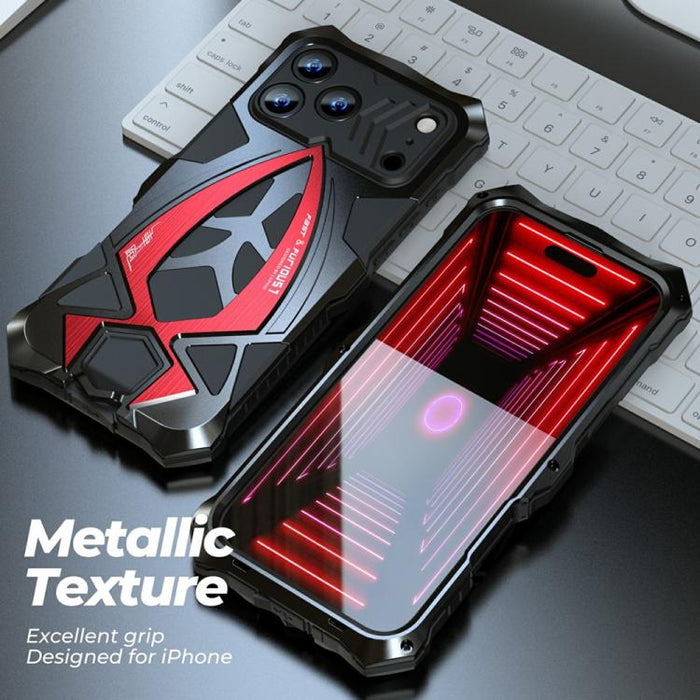 Funda para teléfono de silicona metálica a prueba de golpes con diseño de coche deportivo y película protectora., For iPhone 17e / 16e, For iPhone 17 Pro Max, For iPhone 16 Pro Max, For iPhone 15 Pro Max, For iPhone 15 Pro, For iPhone 15