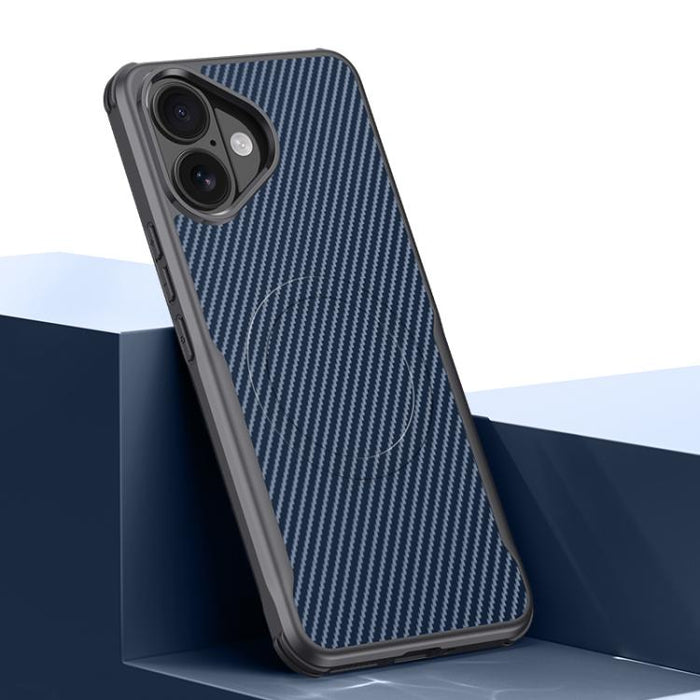 Funda para teléfono con textura de fibra de carbono estilo cuchilla y tacto magnético, For iPhone 17 Pro Max, For iPhone 17 Pro, For iPhone 17, For iPhone Air, For iPhone 16 Pro Max, For iPhone 16 Pro, For iPhone 16 Plus, For iPhone 16                 ...