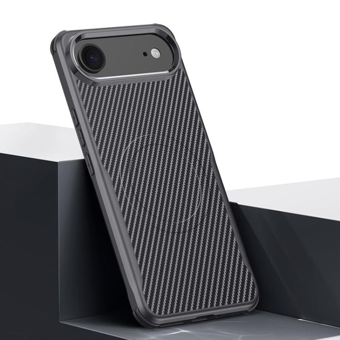 Funda para teléfono con textura de fibra de carbono estilo cuchilla y tacto magnético, For iPhone 17 Pro Max, For iPhone 17 Pro, For iPhone 17, For iPhone Air, For iPhone 16 Pro Max, For iPhone 16 Pro, For iPhone 16 Plus, For iPhone 16                 ...